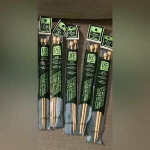 5 sets Clover Takumi Premium Bamboo Single Point Knitting Needles